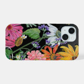 花のスマホケース iPhone 15ケース (裏面横)