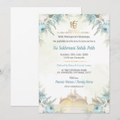 花のスリ スクマニ サヒブ パース への招待 招待状 (正面/裏面)