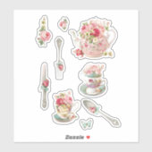 花のセットヴィンテージスクラップブック シール (シート)