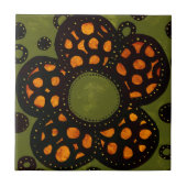 花のセラミックタイル タイル (正面)