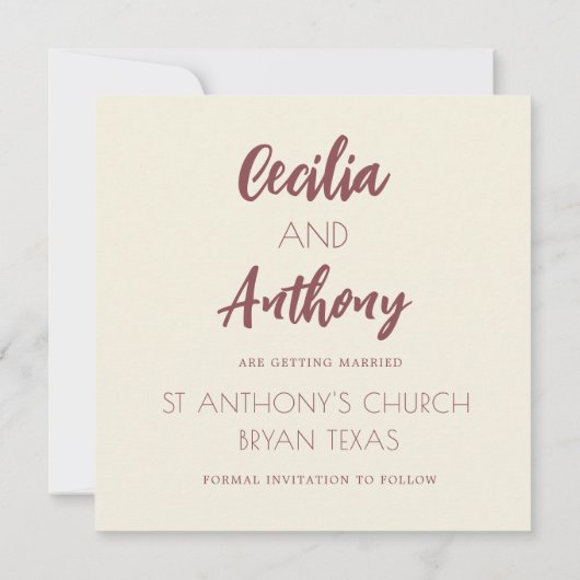 花のセーブ・ザ・デートお知らせテンプレート (裏面)