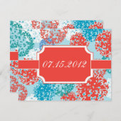 花のセーブ・ザ・デート案内 セーブザデート (正面/裏面)