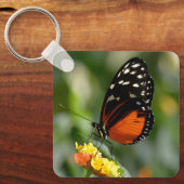 花のタイガー蝶 キーホルダー (正面)