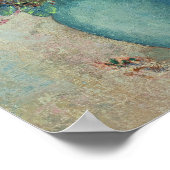 花のターコイズ花瓶， c.1912 ポスター (角)