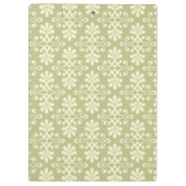 花のダマスク織の壁紙 クリップボード (裏面)