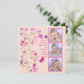 花のダンス-写真の招待状 招待状 (スタンド正面)