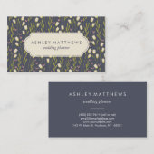 花のチューリップパターンプロフェッショナル 名刺 (正面/裏面)