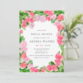 花のチューリップ | ブライダルシャワー 招待状 (スタンド正面)