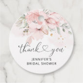 花のチークローズ ブライダルシャワー フェアタグ フェイバータグ (正面)