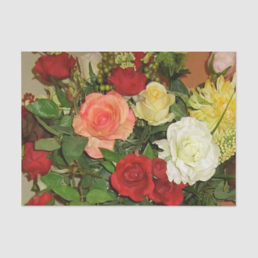 花のティッシュペーパー 薄葉紙 (正面)