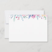 花のティーカップ感謝カード サンキューカード (裏面)