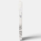 花のテクスチャ効果を持つ女性の顔 Case-Mate iPhoneケース (裏面 / 左)