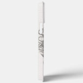 花のテクスチャ効果を持つ女性の顔 Case-Mate iPhoneケース (裏面 / 右)