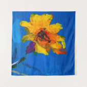 花のテクスチャ油絵、ア絵を描ートワイルドフロー タペストリー (正面(横))