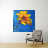 花のテクスチャ油絵、ア絵を描ートワイルドフロー タペストリー (インサイチュ(横))