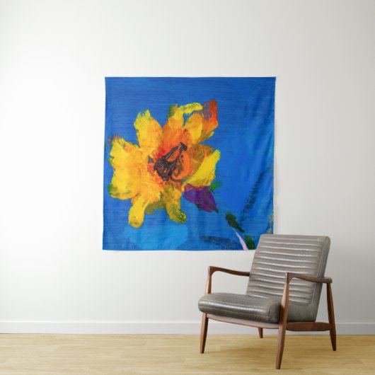 花のテクスチャ油絵、ア絵を描ートワイルドフロー タペストリー (インサイチュ)