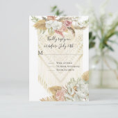 花のテラコッタ パンパス グラス ローズ グリーン RSVP (スタンド正面)