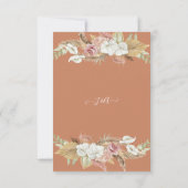 花のテラコッタ パンパス グラス ローズ グリーン RSVP (裏面)