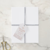 花のテラコッタ ベビーシャワー 感謝の気持ちのギフトタグ ギフトタグ (より糸付き)