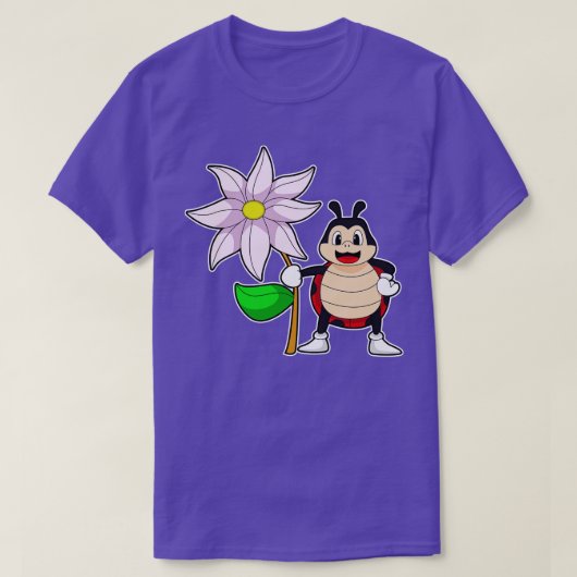 花のテントウムシ Tシャツ (デザイン正面)
