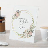 花のテーブルナンバー 台座サイン (インサイチュ)