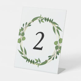 花のテーブルナンバー 台座サイン