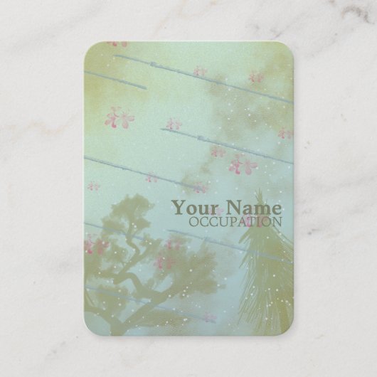 花のテーマ – 名刺 (正面)