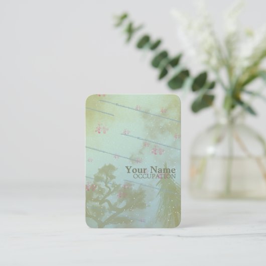 花のテーマ – 名刺 (スタンド正面)