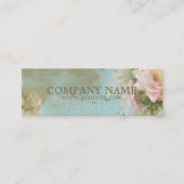 花のテーマ – 製品価格ラベル、名刺 スキニー名刺 (正面)