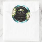 花のテール ブラック ゴールド ラベル 葉の多いバラ (バッグ)