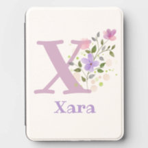 花のデザインが入ったXaraネーム