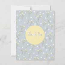 花のデザインの感謝を伝えるカード