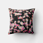 花のデザインの特徴 クッション (裏面)