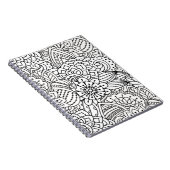 花のデザインの落書き ノートブック (右側)