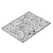 花のデザインの落書き ノートブック (左側)