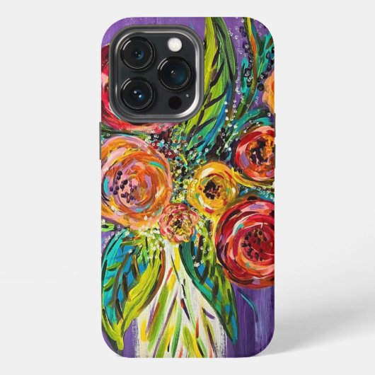 花のデザインのiPhone / iPadケース iPhoneケース (裏面)