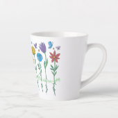 花のデザイン カフェラテマグ (右)