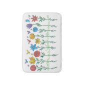 花のデザイン バスマット (正面縦)