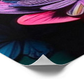 花のデザイン ポスター (角)