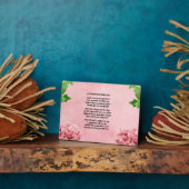 花のデザイン – 友だち詩 フォトプラーク (側面)