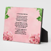 花のデザイン – 友だち詩 フォトプラーク (側面)