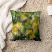 花のデジタル効果の木スタイル印象 クッション (ブランケット)