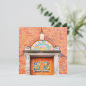 花のデンマークのドアのグリーティングカード シーズンカード (スタンド正面)