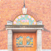 花のデンマークのドアのシール シール (正面)