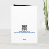 花のトラック積み5" x 7"折り畳みカード カード (裏面)