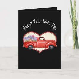 花のトラック積み5" x 7"折り畳みカード カード