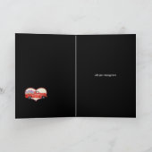 花のトラック積み5" x 7"折り畳みカード カード (内部)