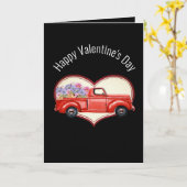 花のトラック積み5" x 7"折り畳みカード カード (黄色い花)