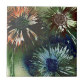 花のトリオ タイル (正面)