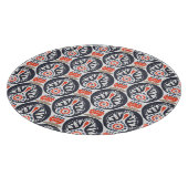 花のトルコの民芸パターン カッティングボード (角)